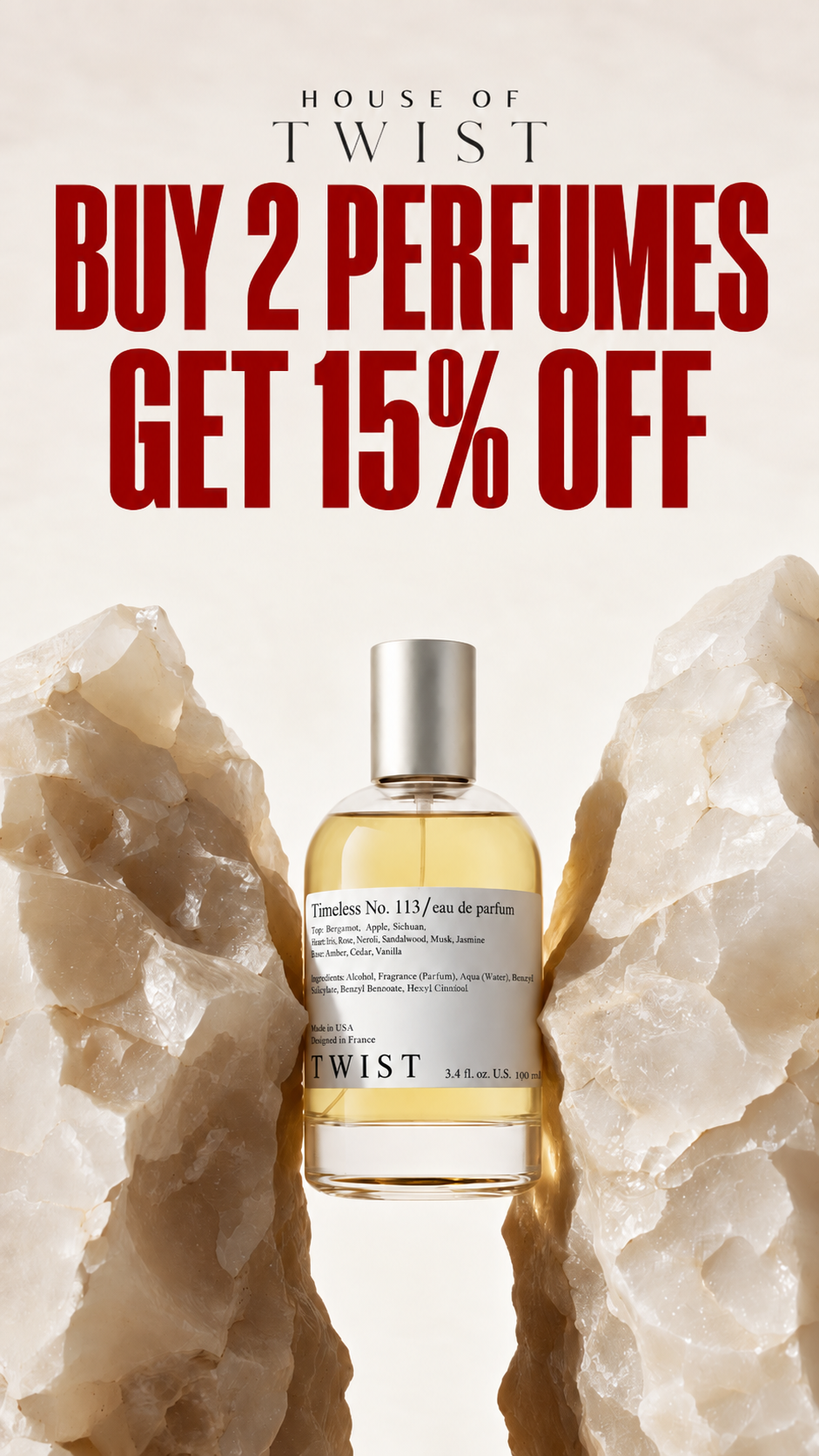 Twist Perfumes Facebook ad: Smell Like Luxury for Less