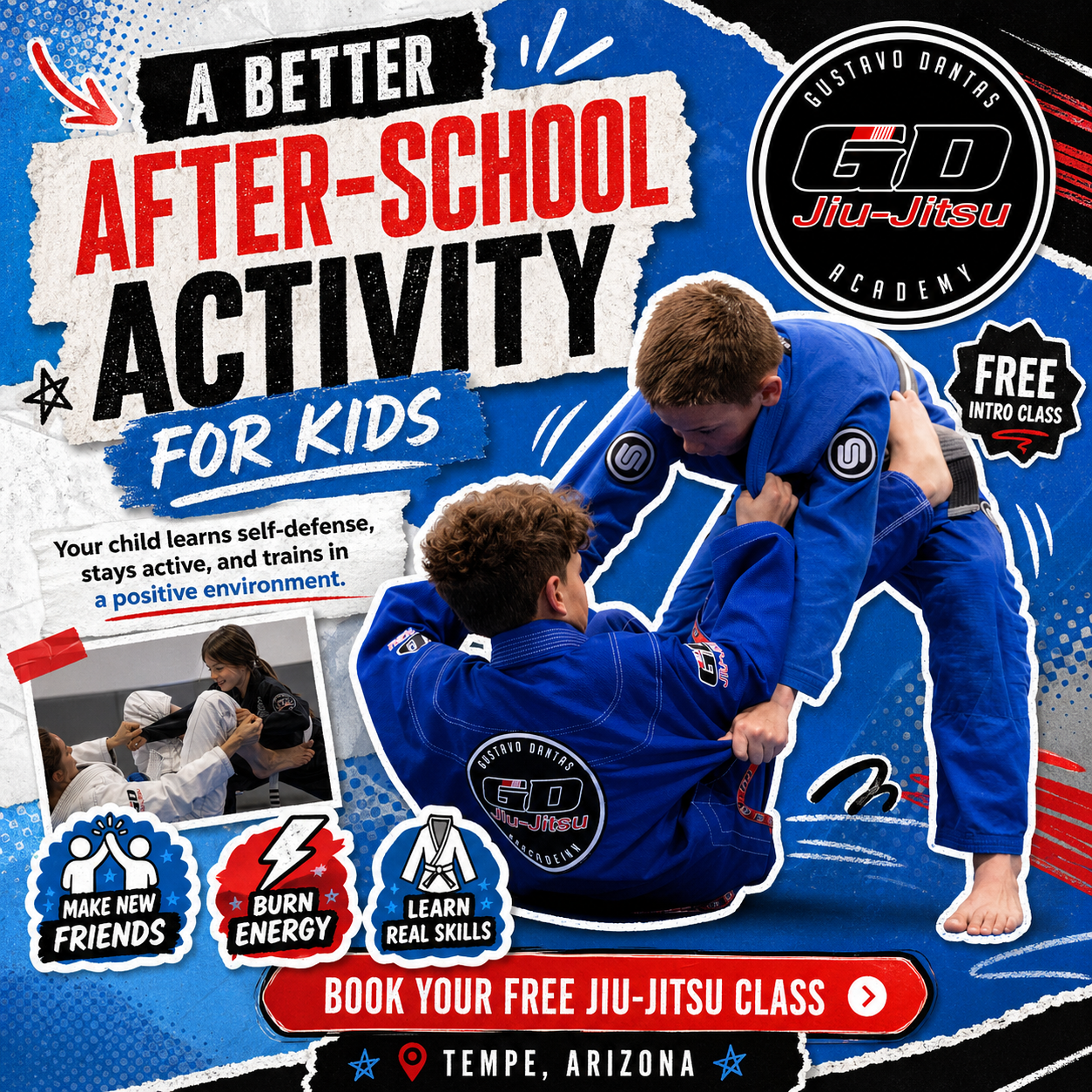 GD Jiu-Jitsu Academy Facebook ad: Try a FREE Intro Class