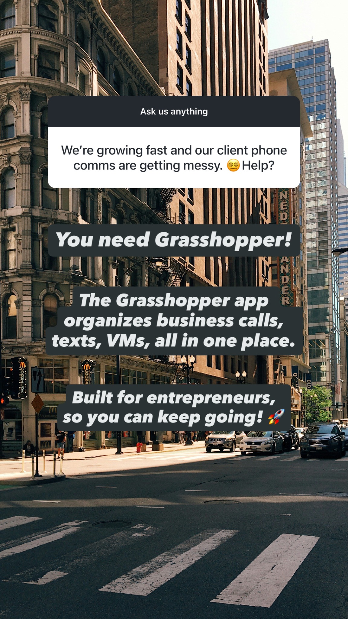 Grasshopper Facebook ad
