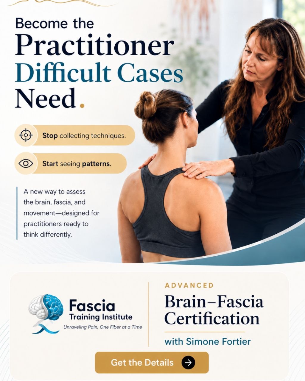 Fascia Training Institute Facebook ad: Clinical research and education at the intersection of…