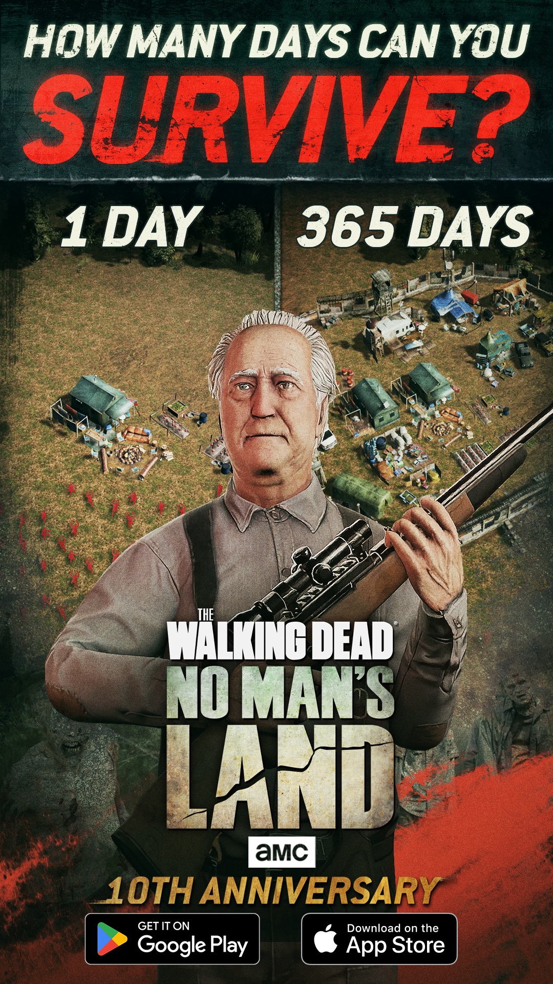 The Walking Dead: No Man's Land Facebook ad: Play Now For Free