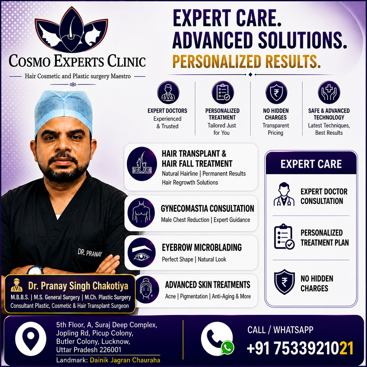Cosmo experts clinics Facebook ad