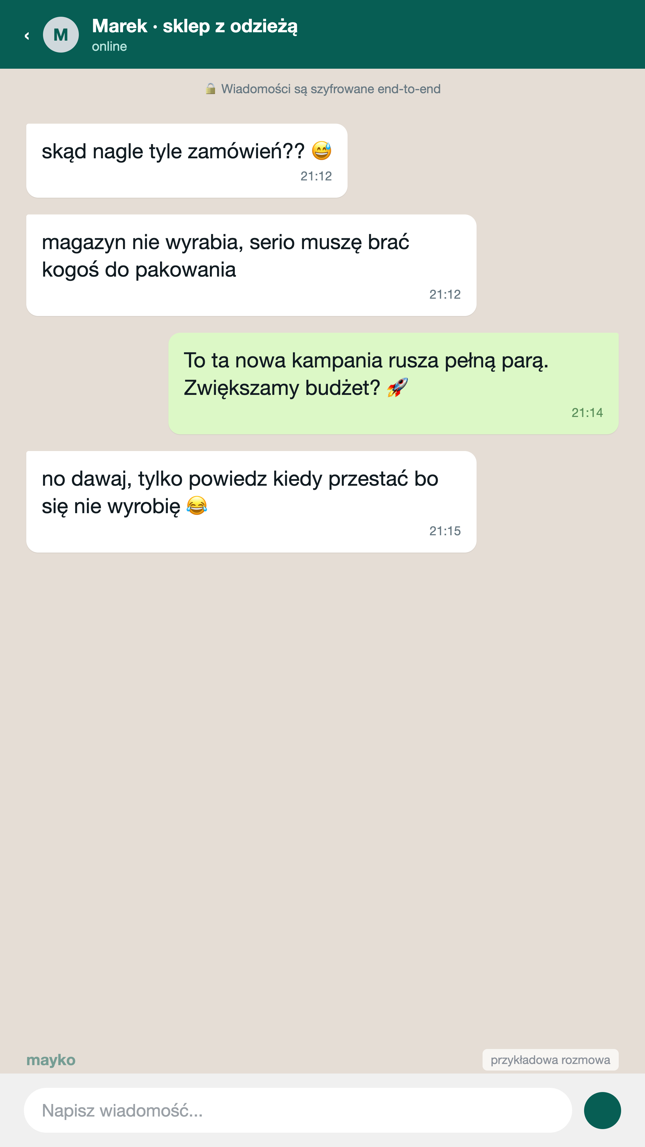 Agencja Mayko Facebook ad