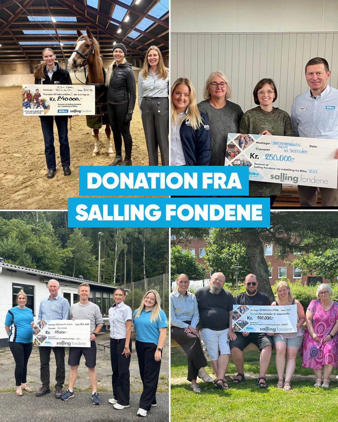 Bilka Facebook ad: DONATION FRA SALLING FONDENE