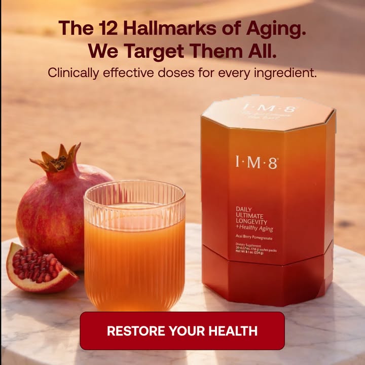 IM8 Global Facebook ad: Longevity Starts at the Cellular Level