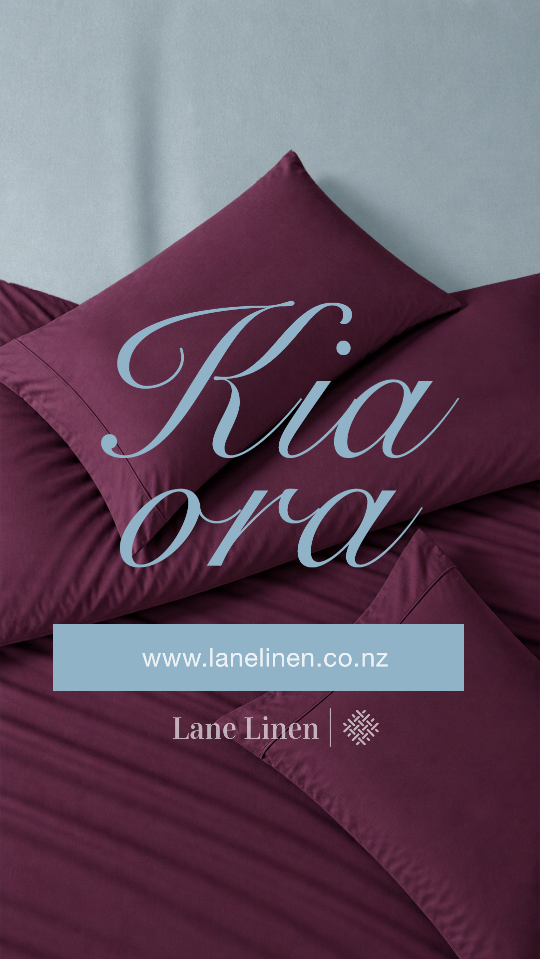 Lane Linen Facebook ad: Welcome NZ, Extra 25% Off Everything