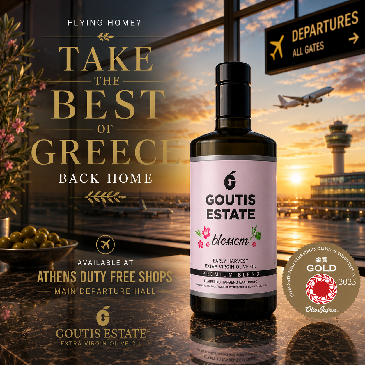 Goutis Estate Olive Oil Facebook ad