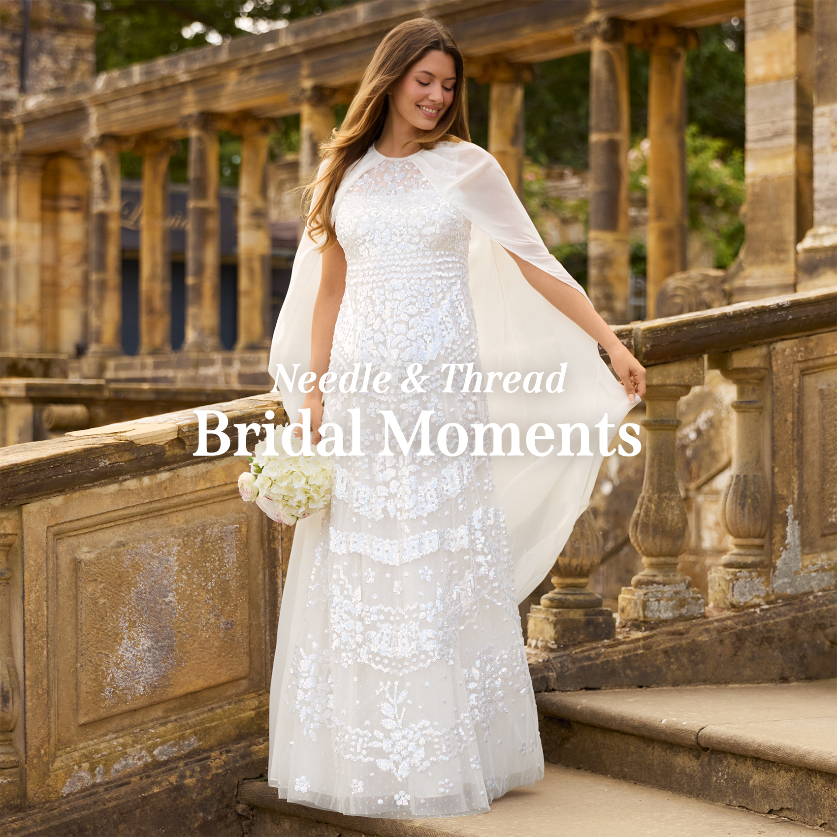 Needle & Thread Facebook ad: Celebrate every bridal moment in timeless elegance.