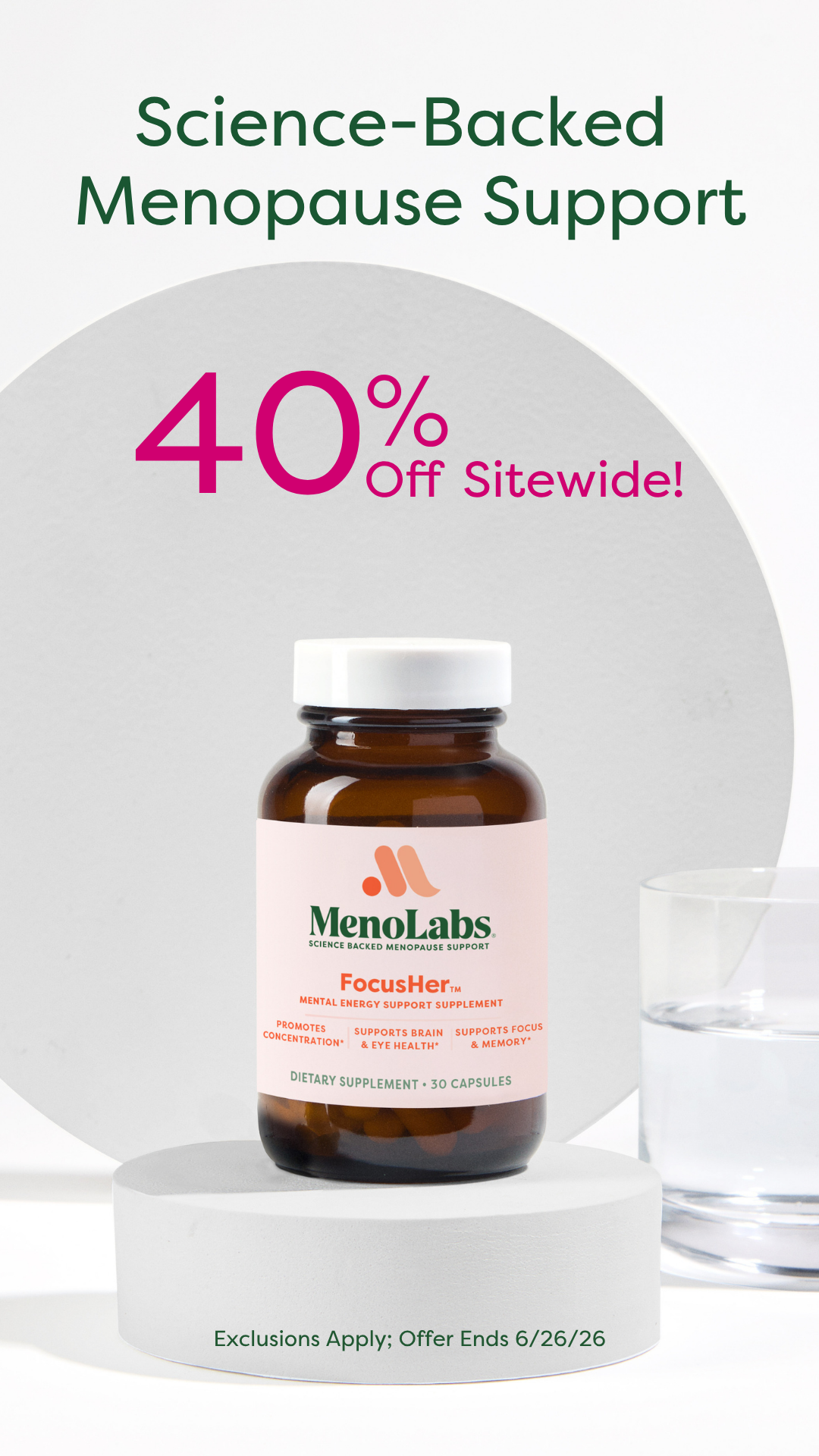 MenoLabs Facebook ad