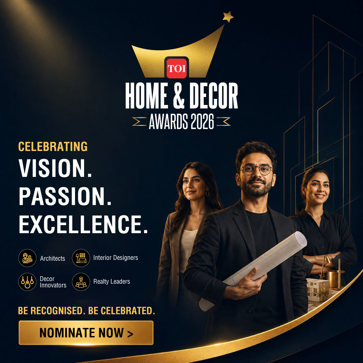 The Times of India Facebook ad: Showcase Your Design Excellence