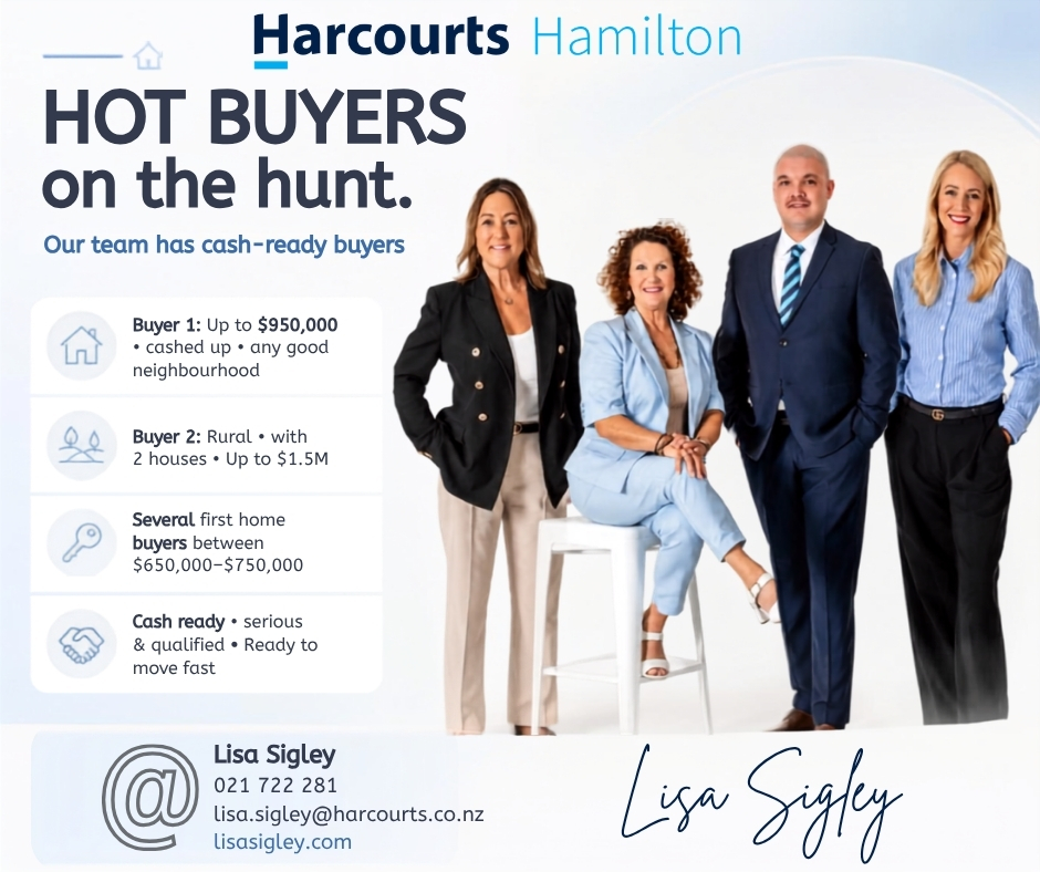 Lisa Sigley - Harcourts Hamilton Facebook ad: Thinking of selling?