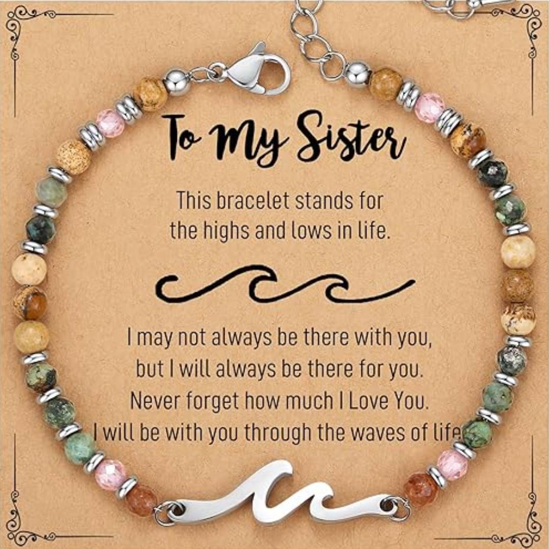 Usofuns Facebook ad: Dainty Gemstone Wave Bracelet