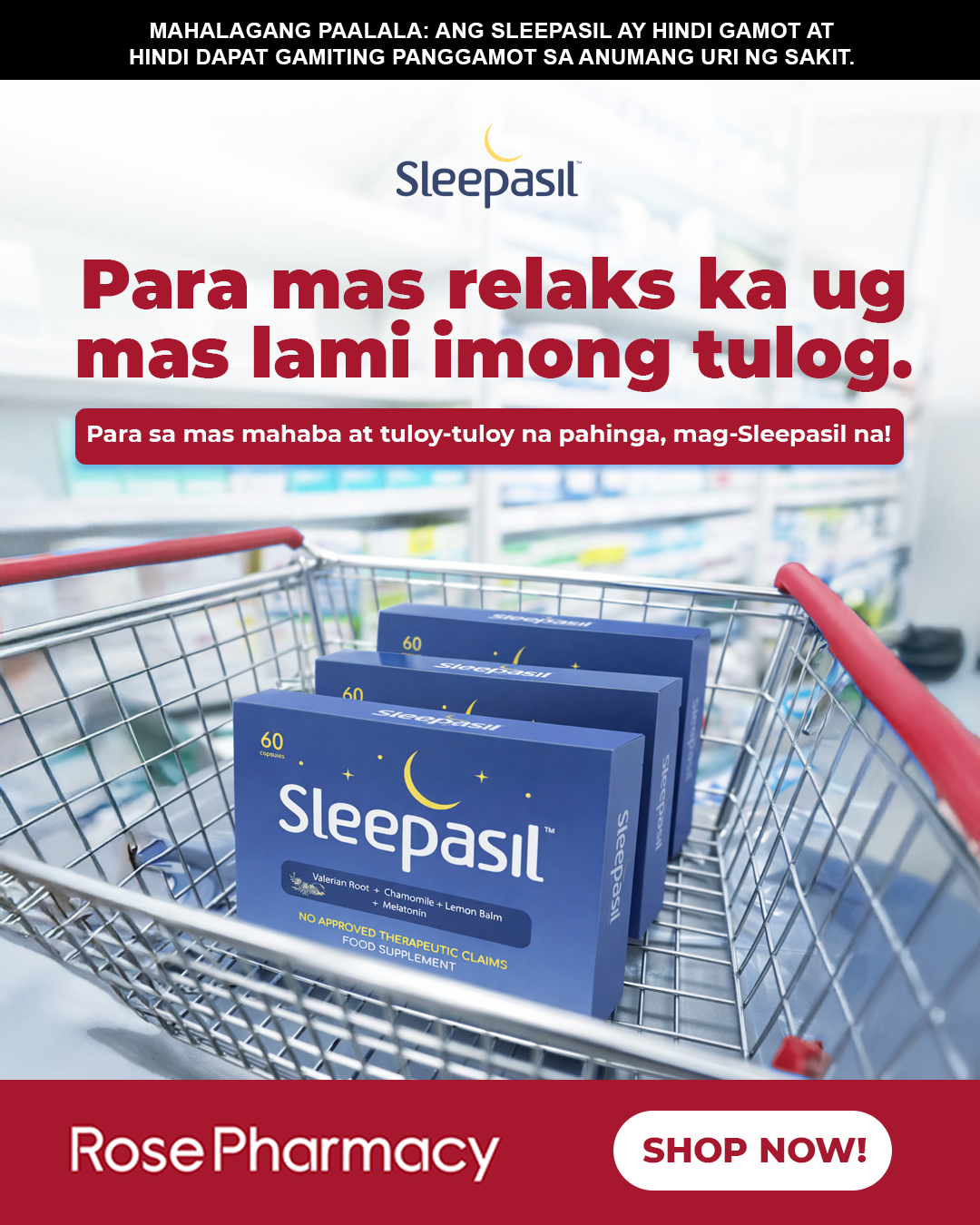 SLEEPASIL Facebook ad