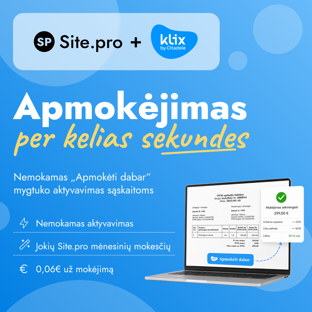 Site.pro - Apskaitos programa ir ERP Facebook ad