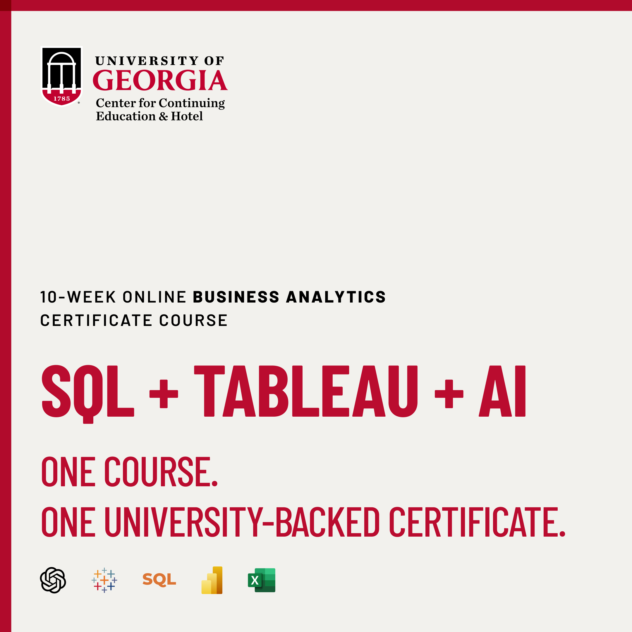 University of Georgia Center for Continuing Education Facebook ad