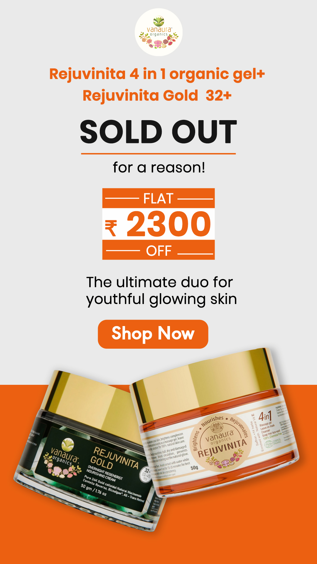 Vanaura Organics - Organic Ayurvedic Skincare & Haircare Facebook ad