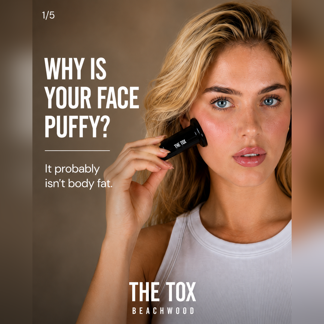 The Well Edit Society Facebook ad: Waking up puffy doesn't mean you gained weight…