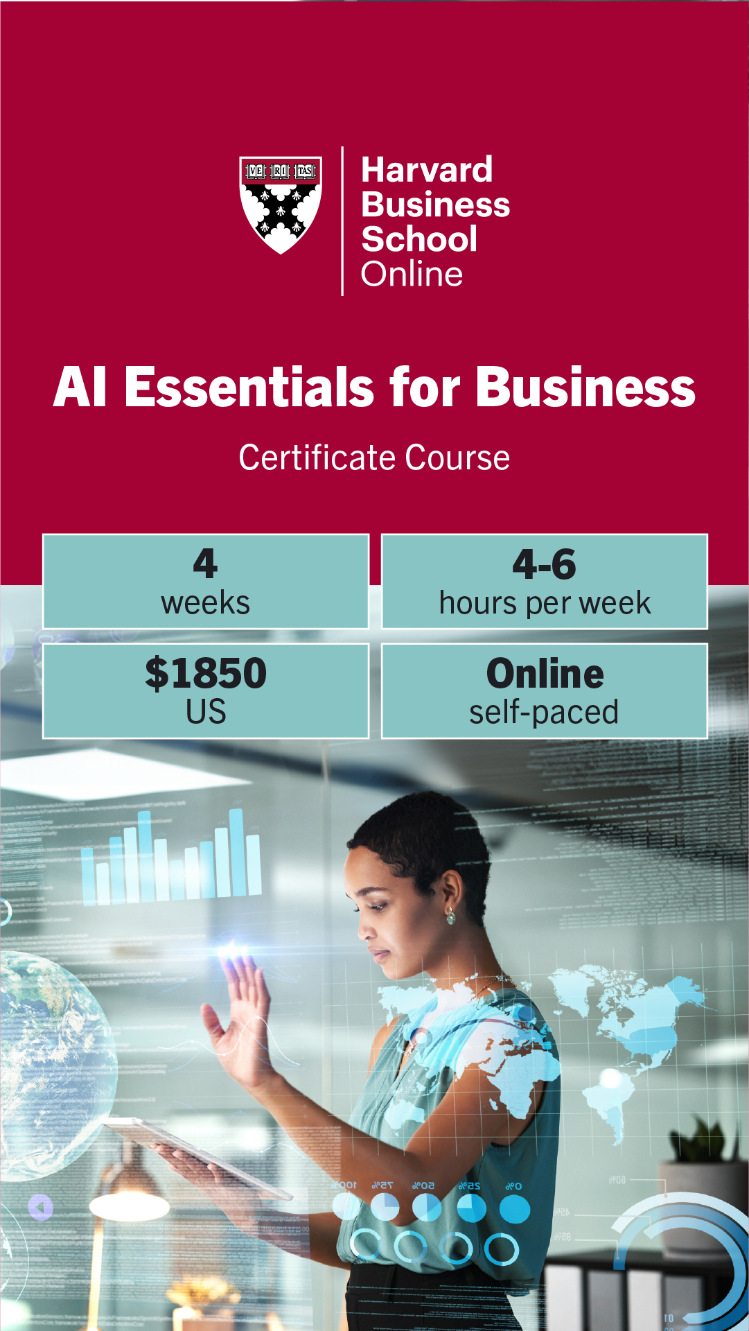 Harvard Business School Online Facebook ad
