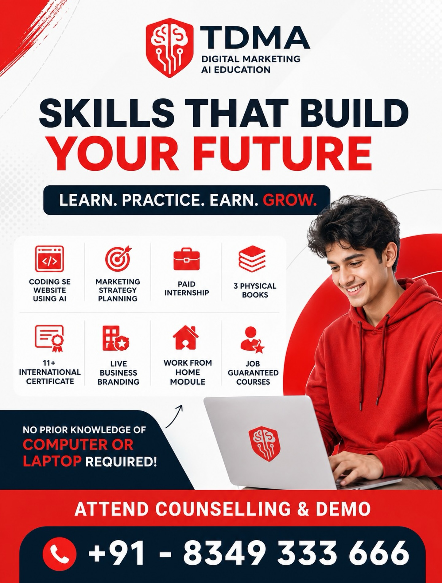 TDMA-Trinity Digital Marketing Academy Facebook ad: AI Based & Job Guranateed Digital Marketing Course