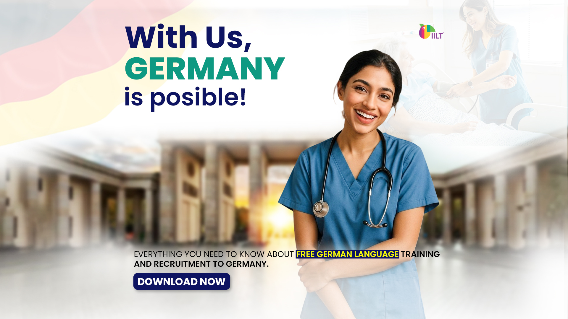 German For Nurses Facebook ad