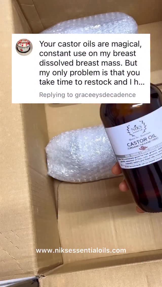 Essential Oils By Niks Facebook ad: Castor oil contains ricinoleic acid, which interacts with…