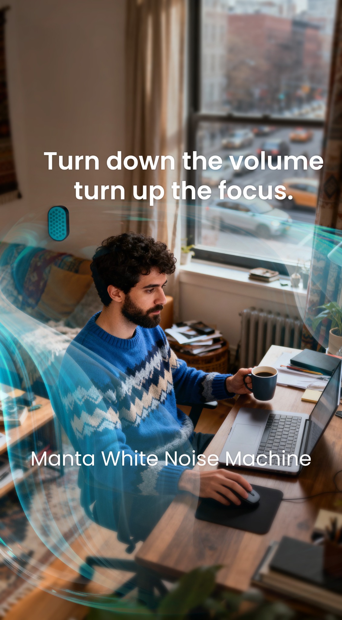 Manta Sleep Facebook ad: The Tiny Tool For Big Focus