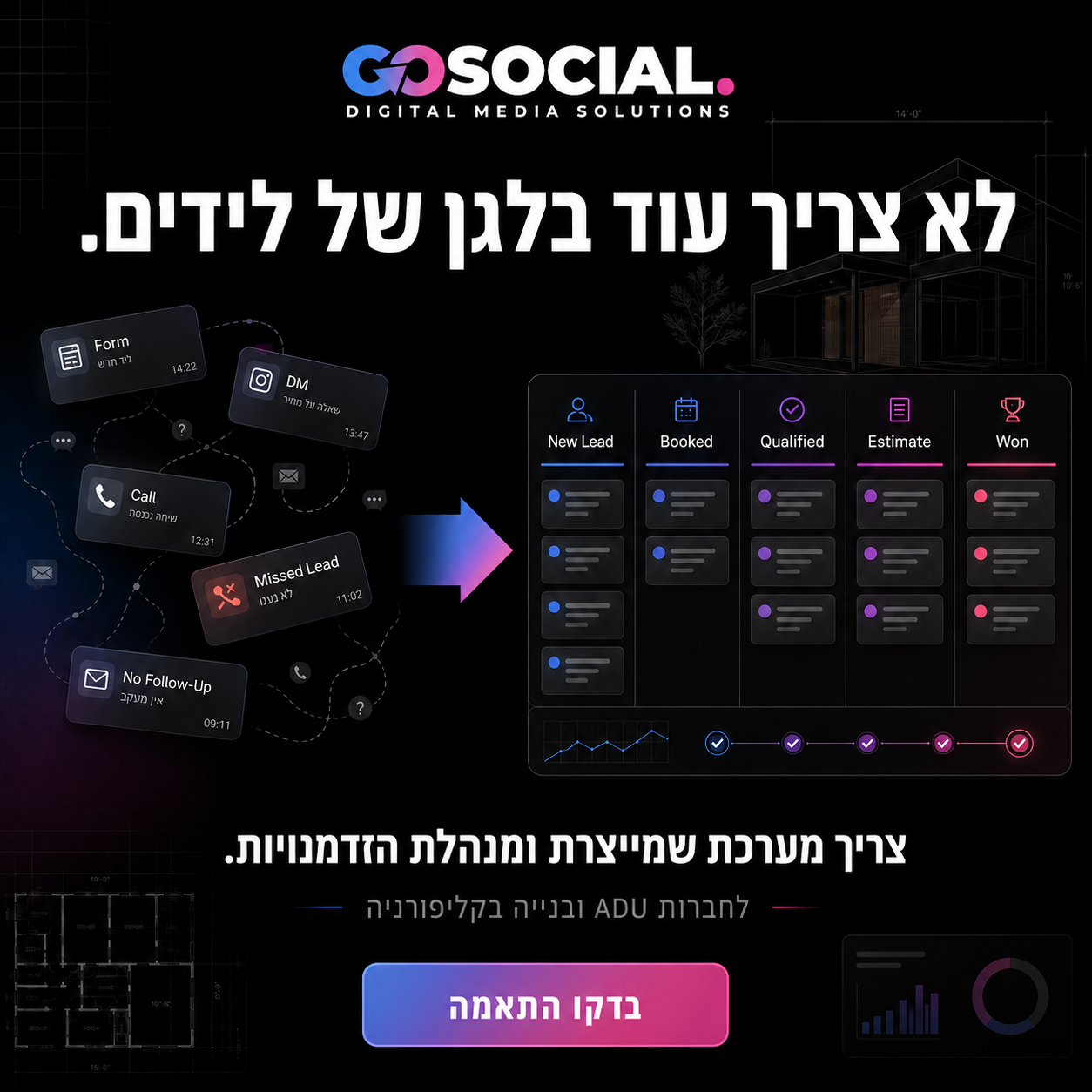 GoSocial - Construction Systems Facebook ad: לבדיקת התאמה לחצו כאן >>