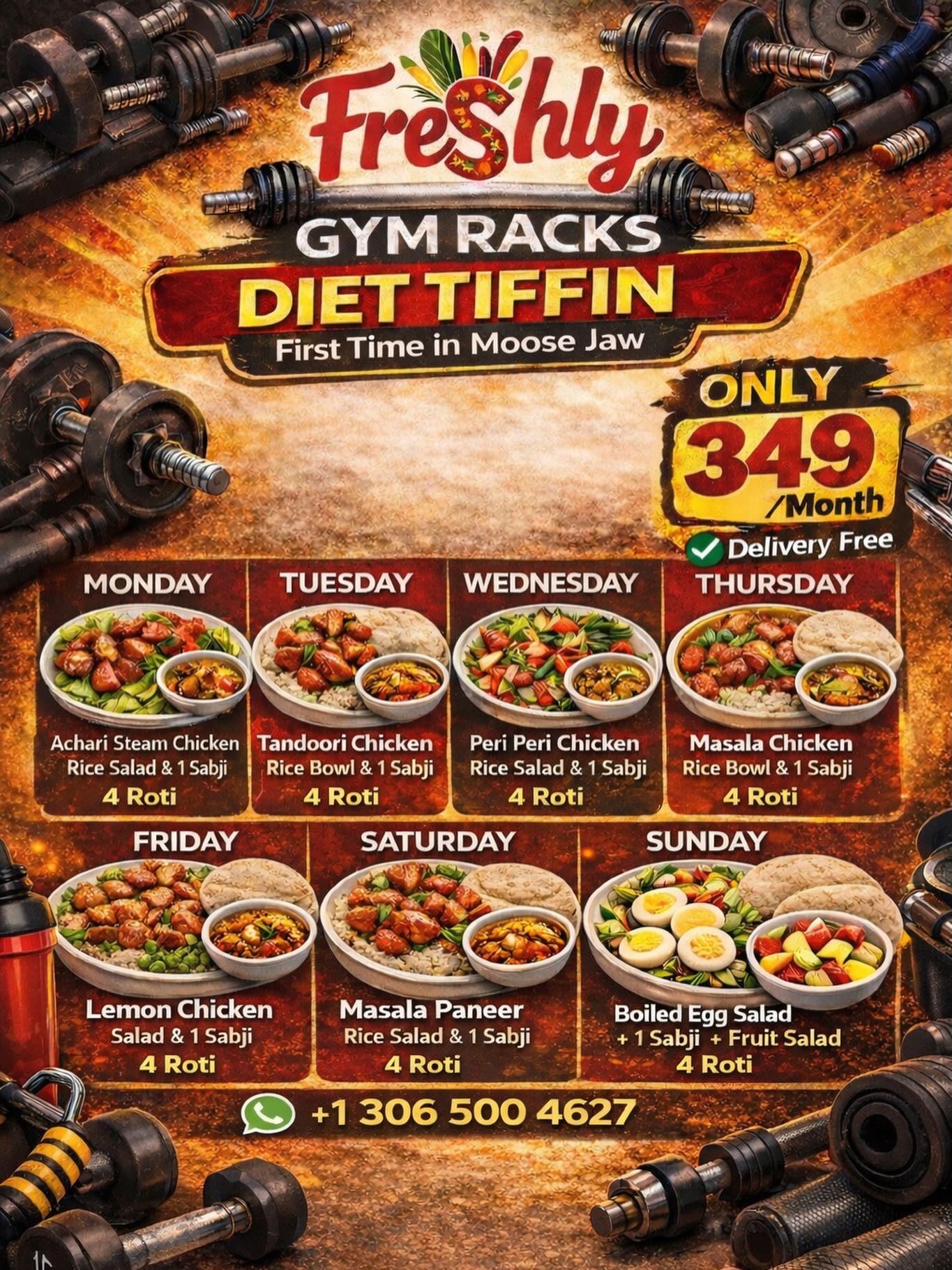 freshly_tiffins Facebook ad: Fuel your fitness with flavour