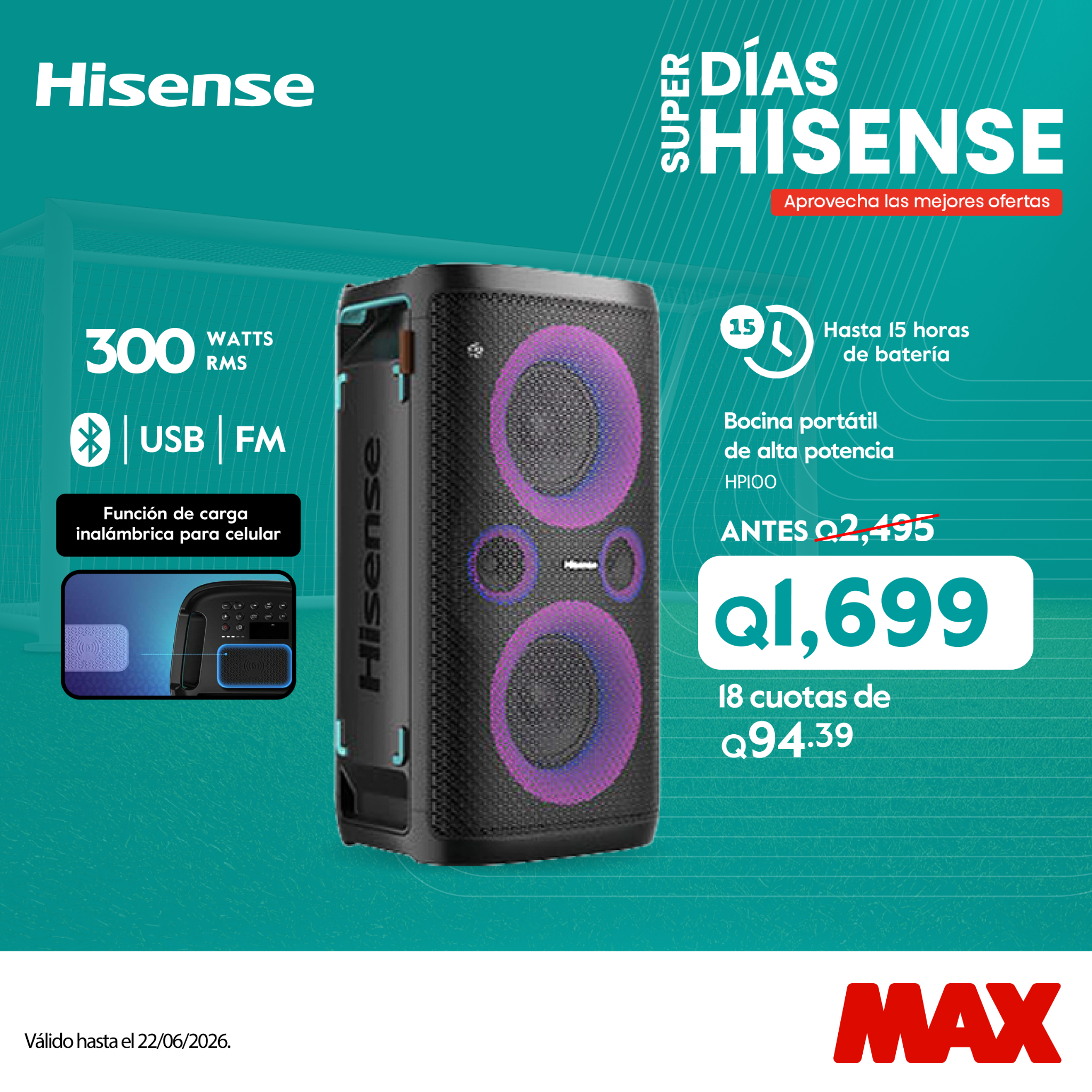 Tiendas MAX Facebook ad