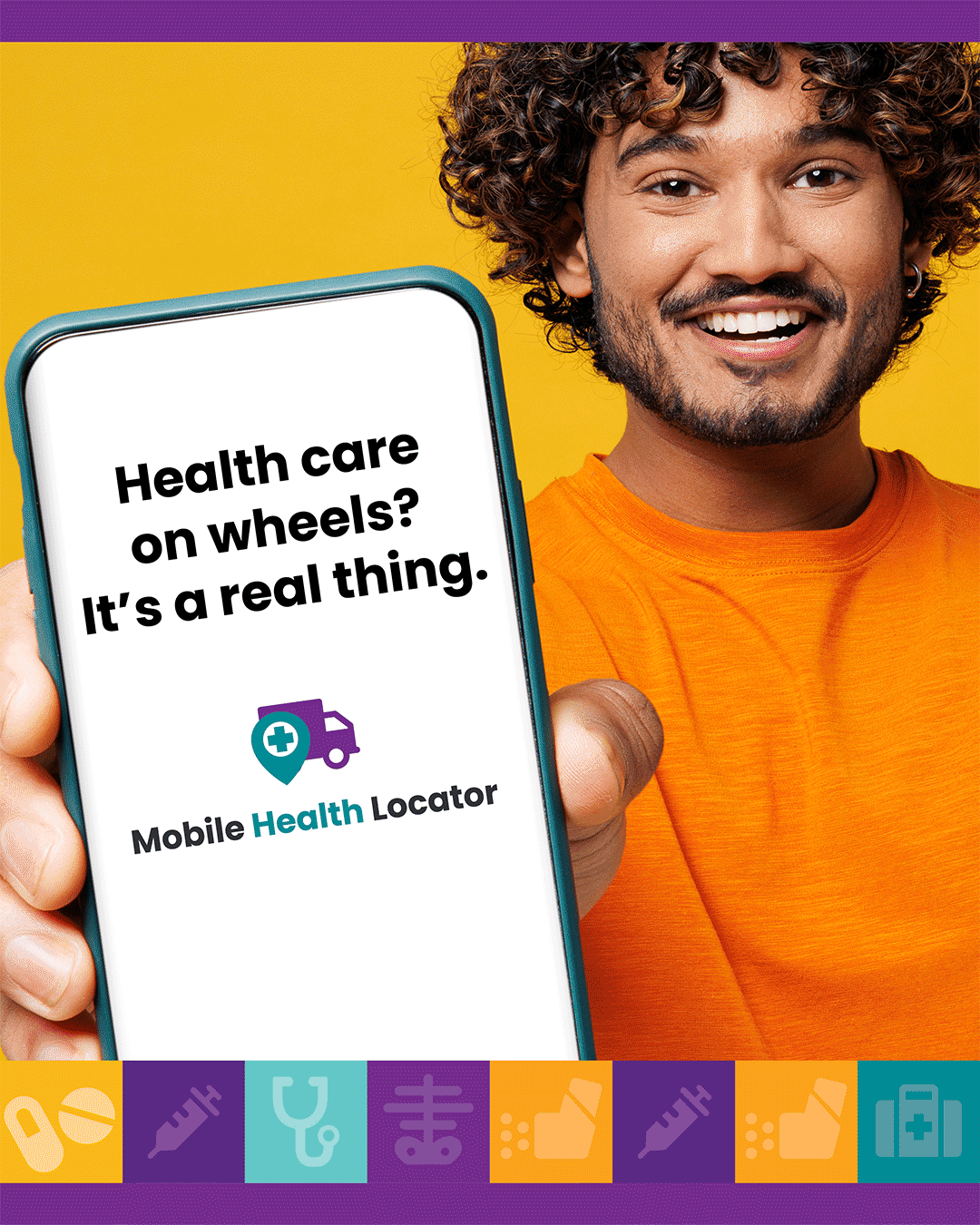 Mobile Health Locator Facebook ad: Search for a Doctor Near You