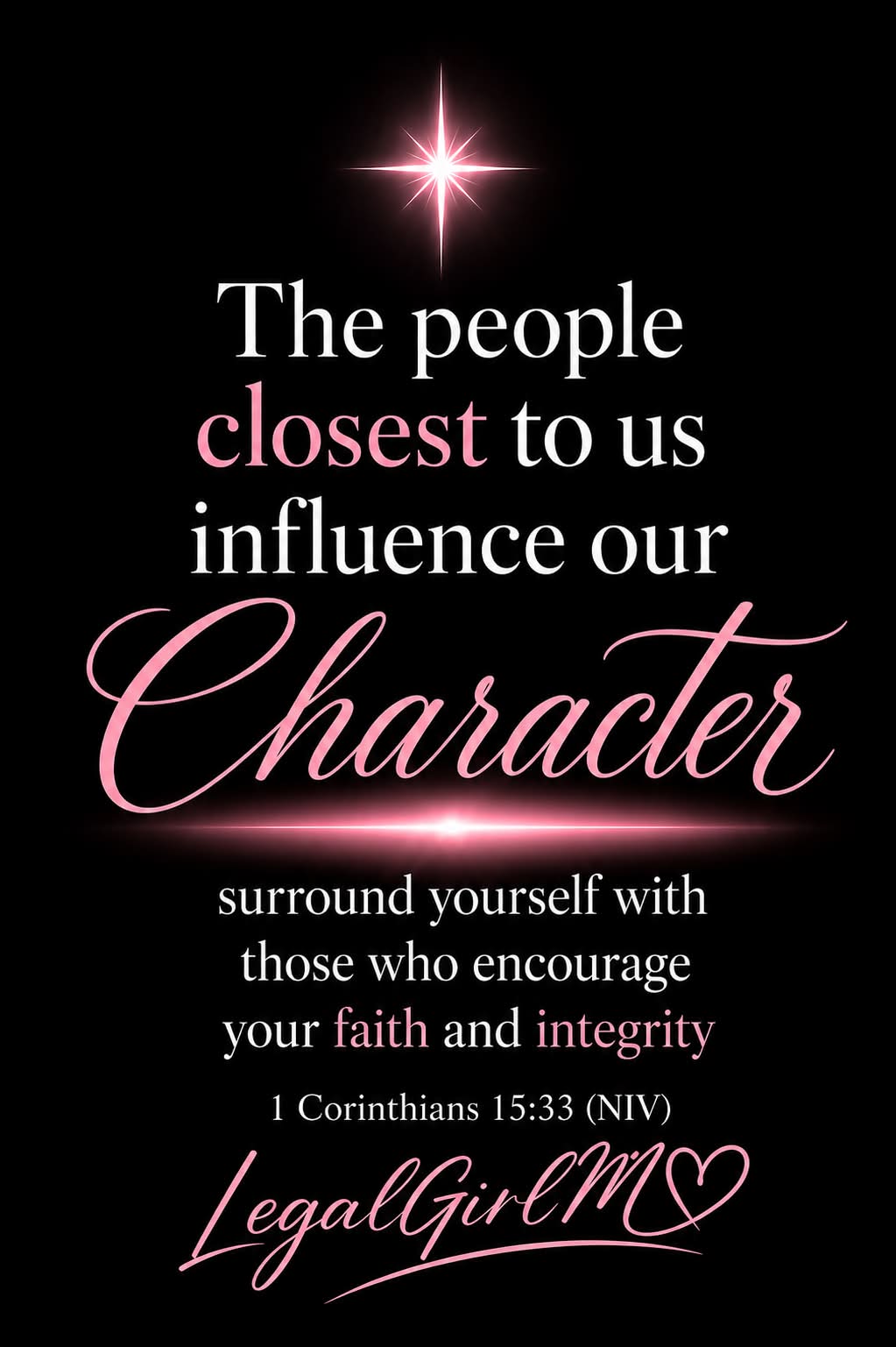 Legalgirlm Facebook ad: Choose your circle wisely.