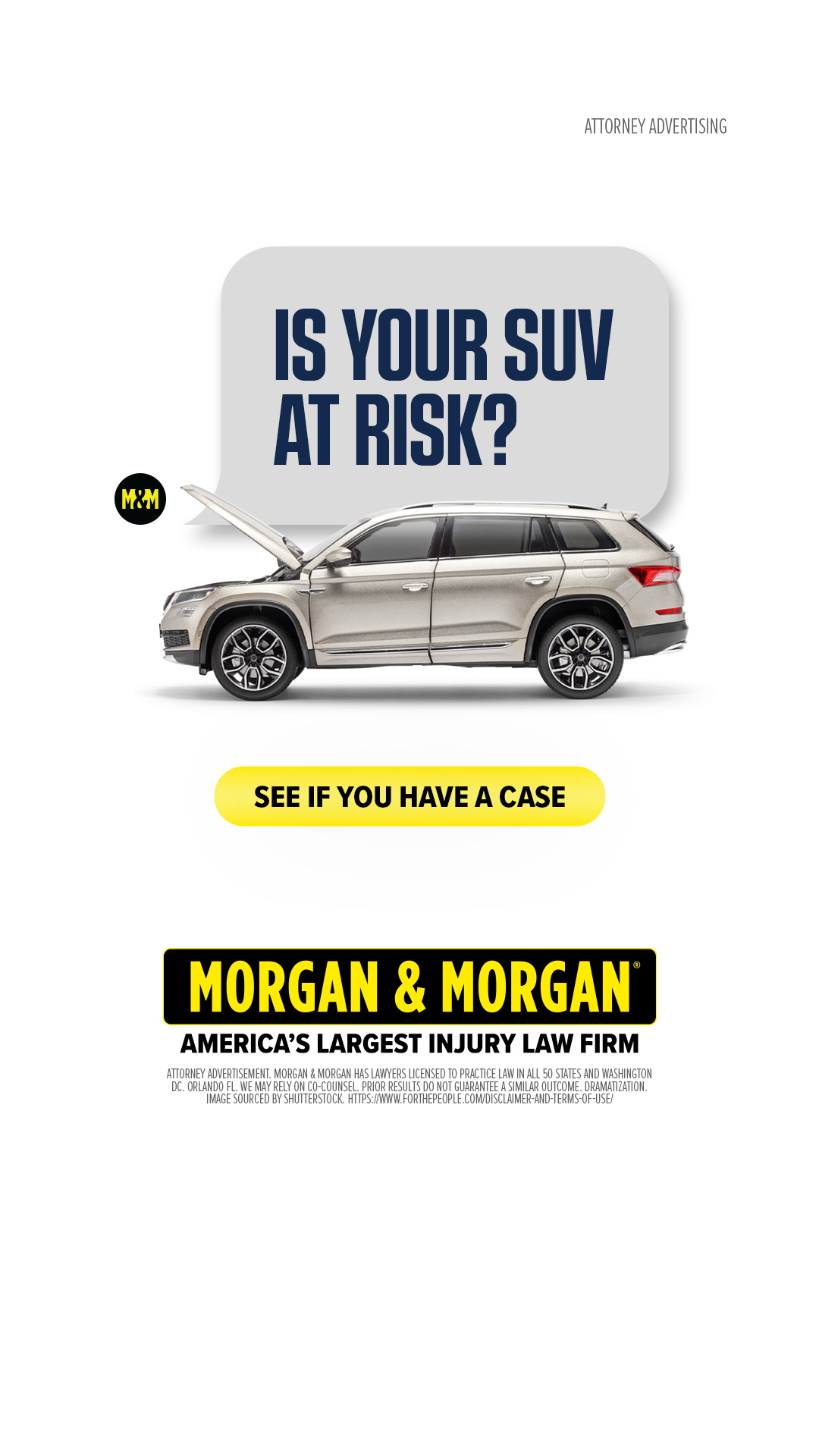 Morgan & Morgan Facebook ad