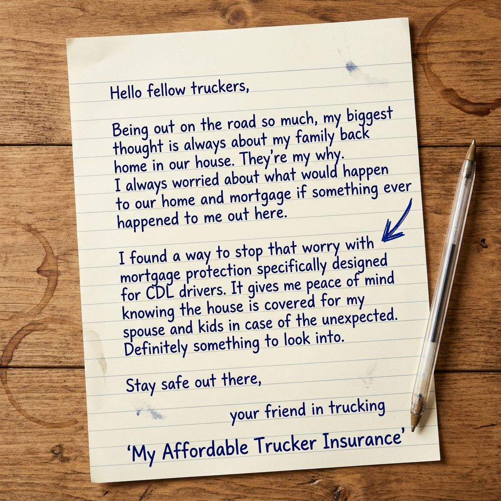 My Affordable Trucker Insurance Facebook ad