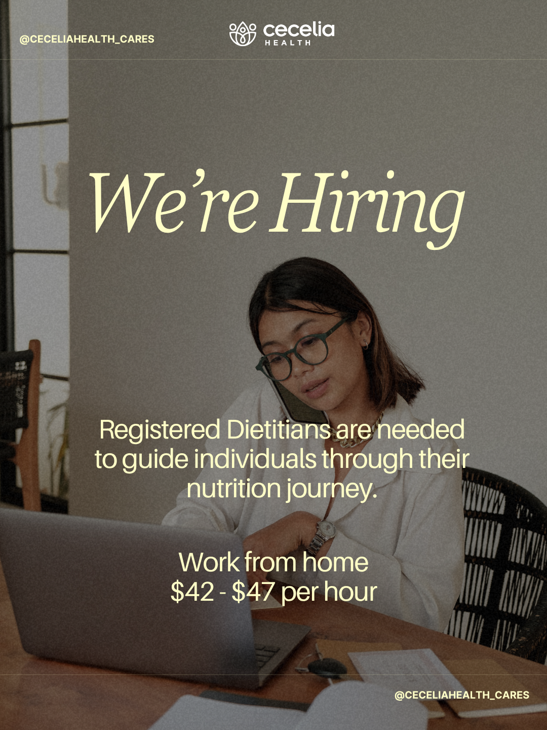 Cecelia Health Facebook ad: RD Careers with Flexibility