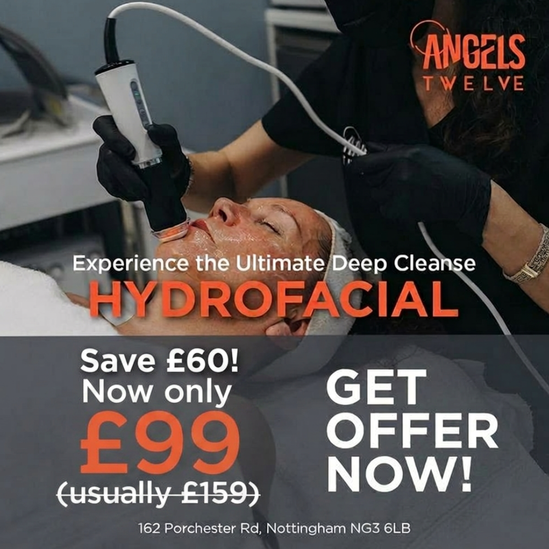 Angels Twelve Facebook ad: Save £60 | Only £99 | Hydrofacial | Limited Availability