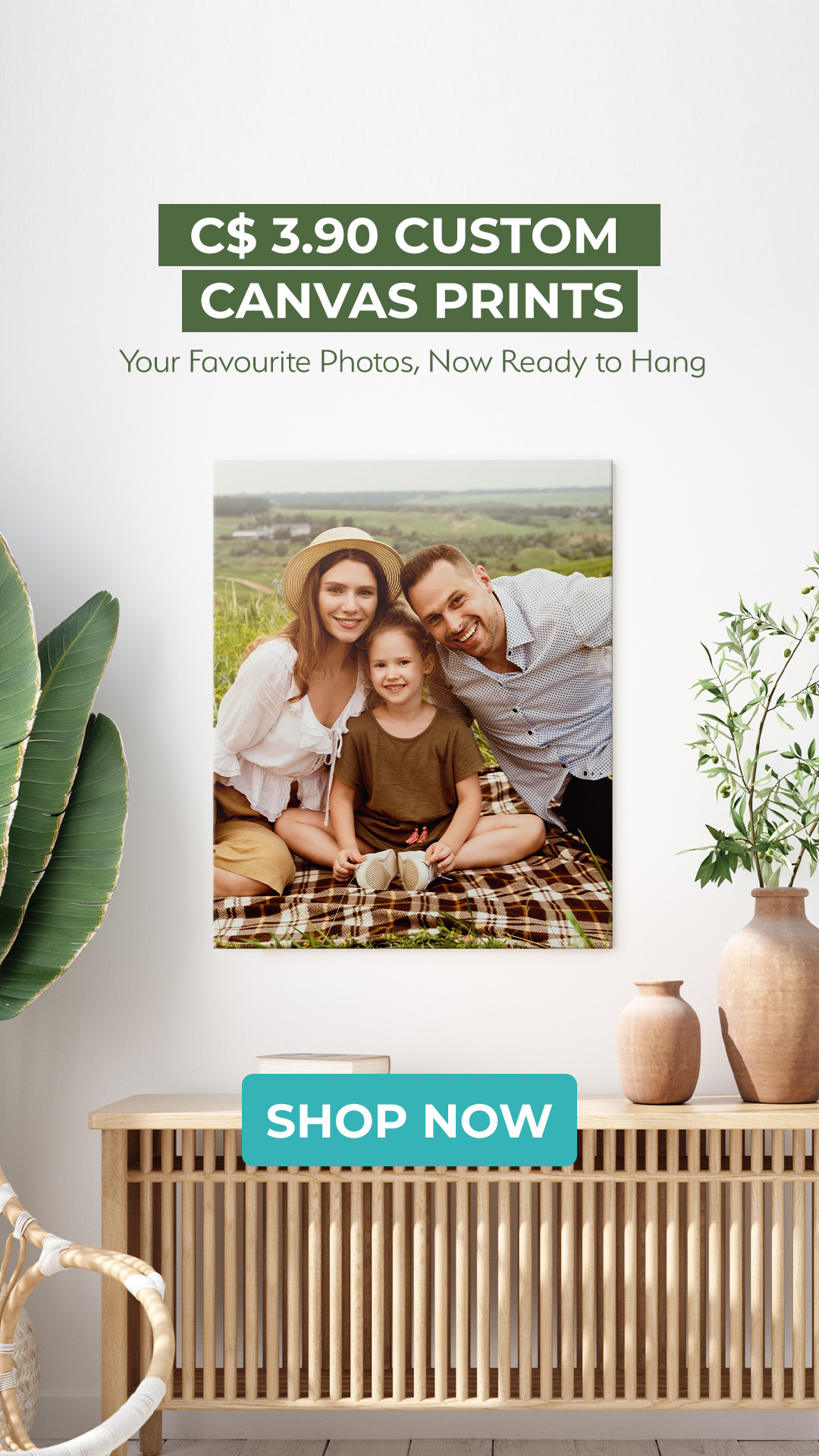 Bestcanvas Facebook ad from Jul 1, 2026