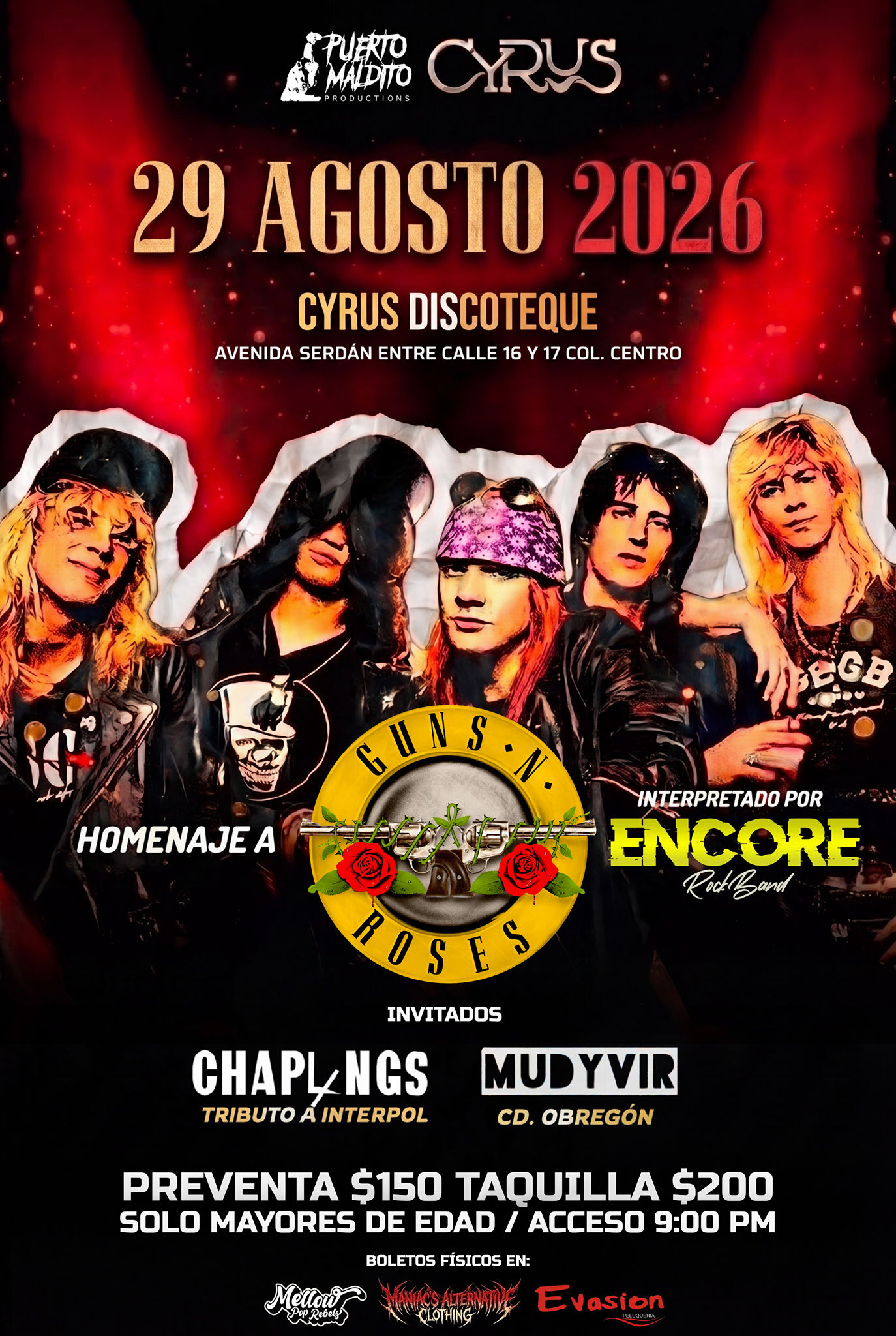 Puerto Maldito Productions Facebook ad: ¡ÚLTIMOS BOLETOS EN PREVENTA!