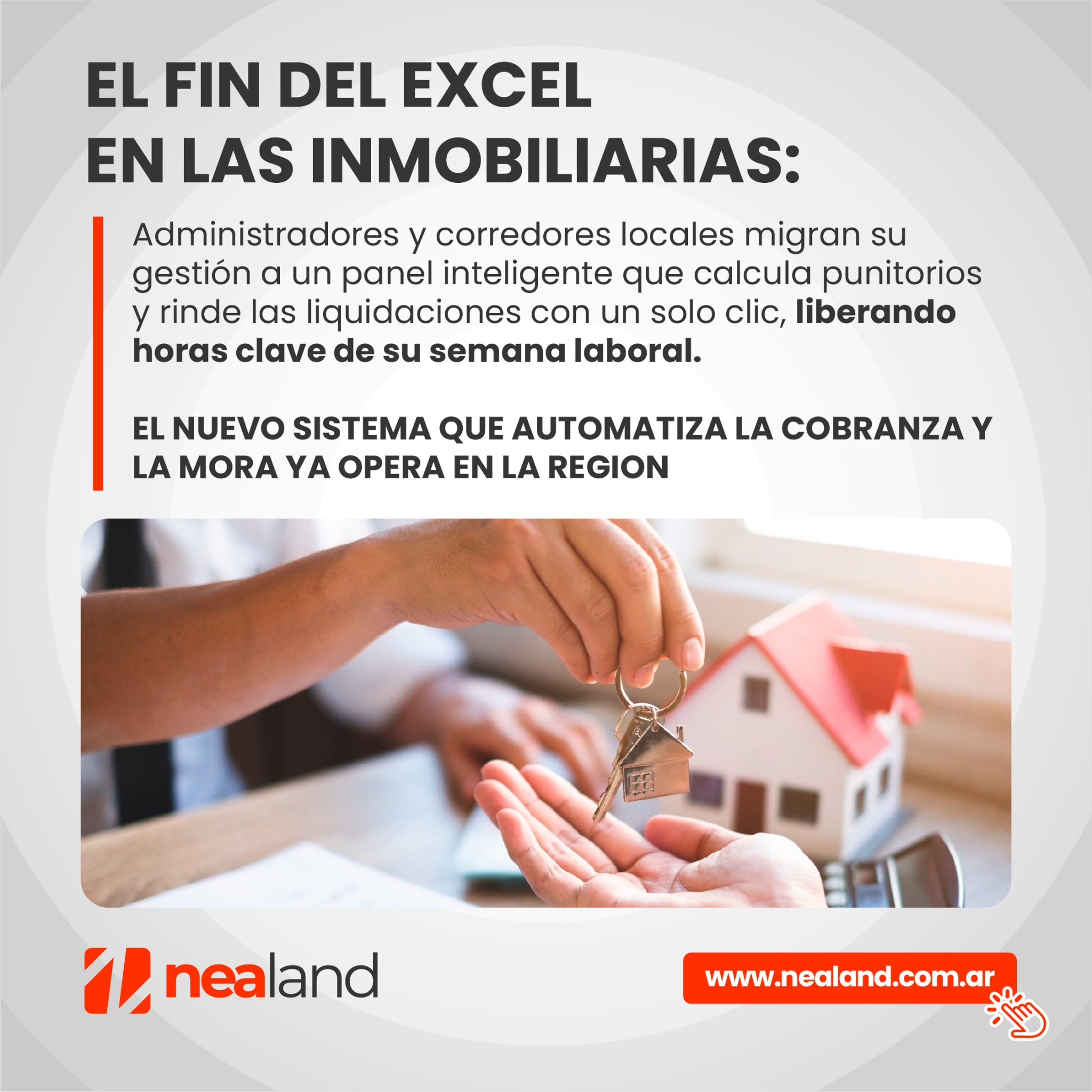 Nealand Facebook ad: Publicá tus Propiedades