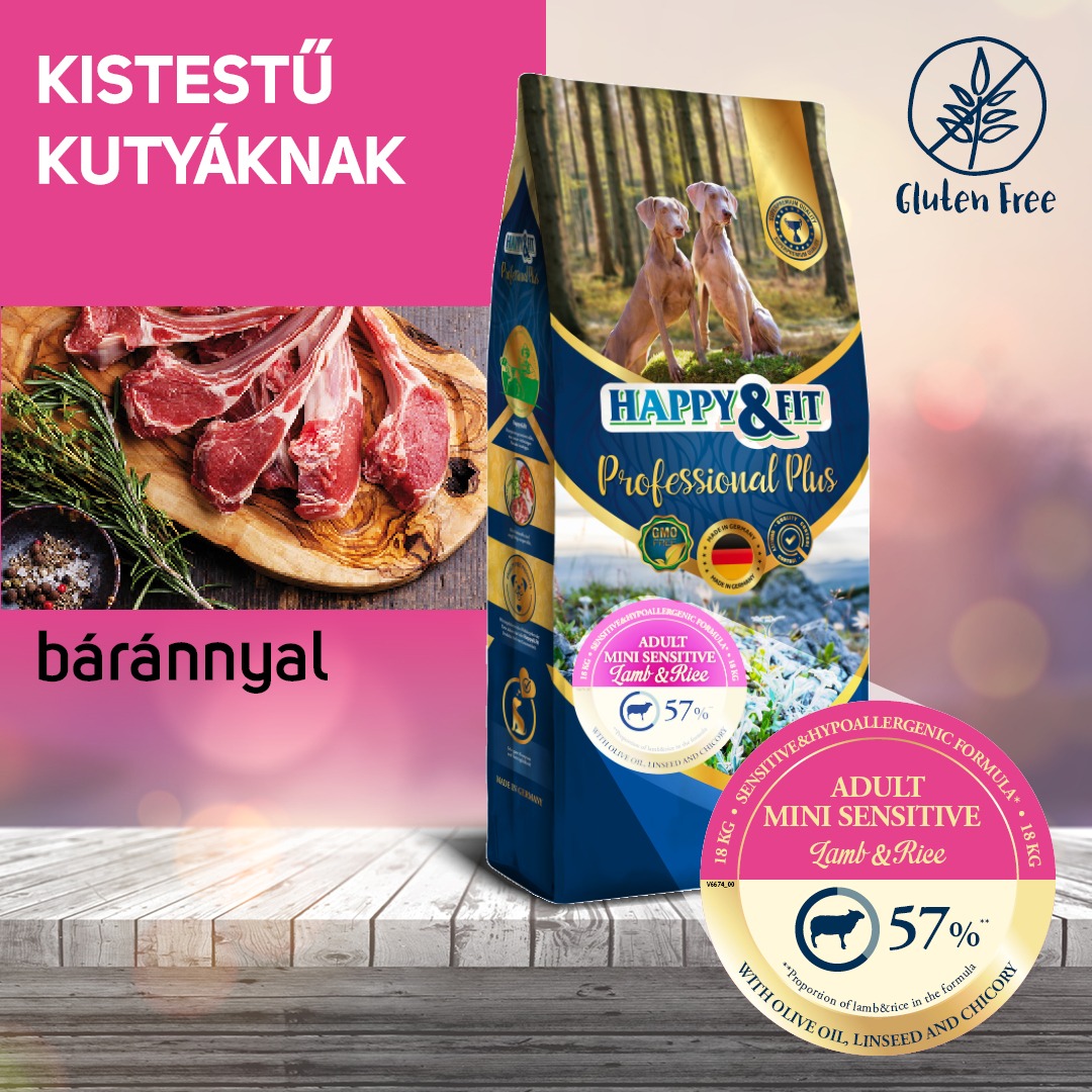 HAPPY & FIT Facebook ad: Érzékeny emésztésű vagy táplálék érzékeny felnőtt Kedvenced?