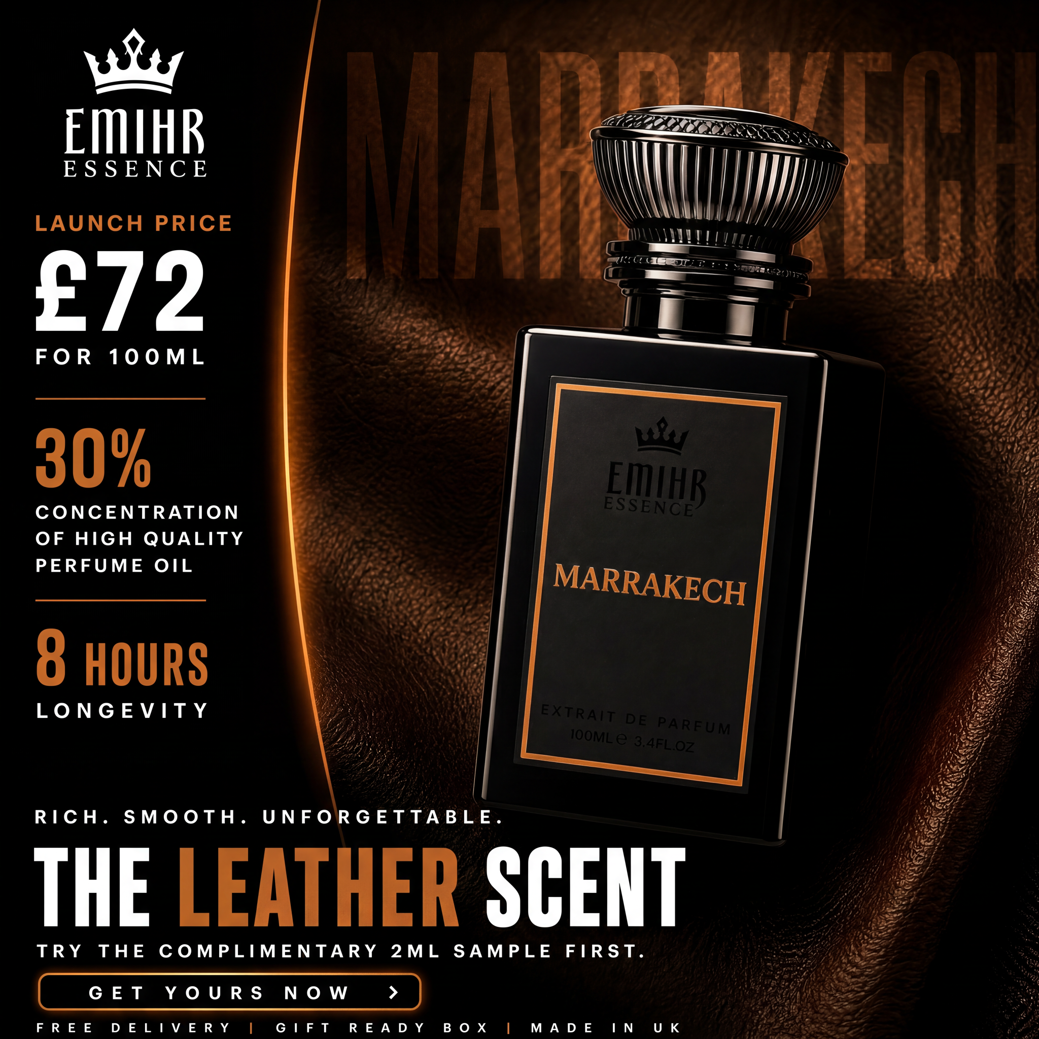 EMIHR Essence Facebook ad: Marrakech Extrait de Parfum - £72
