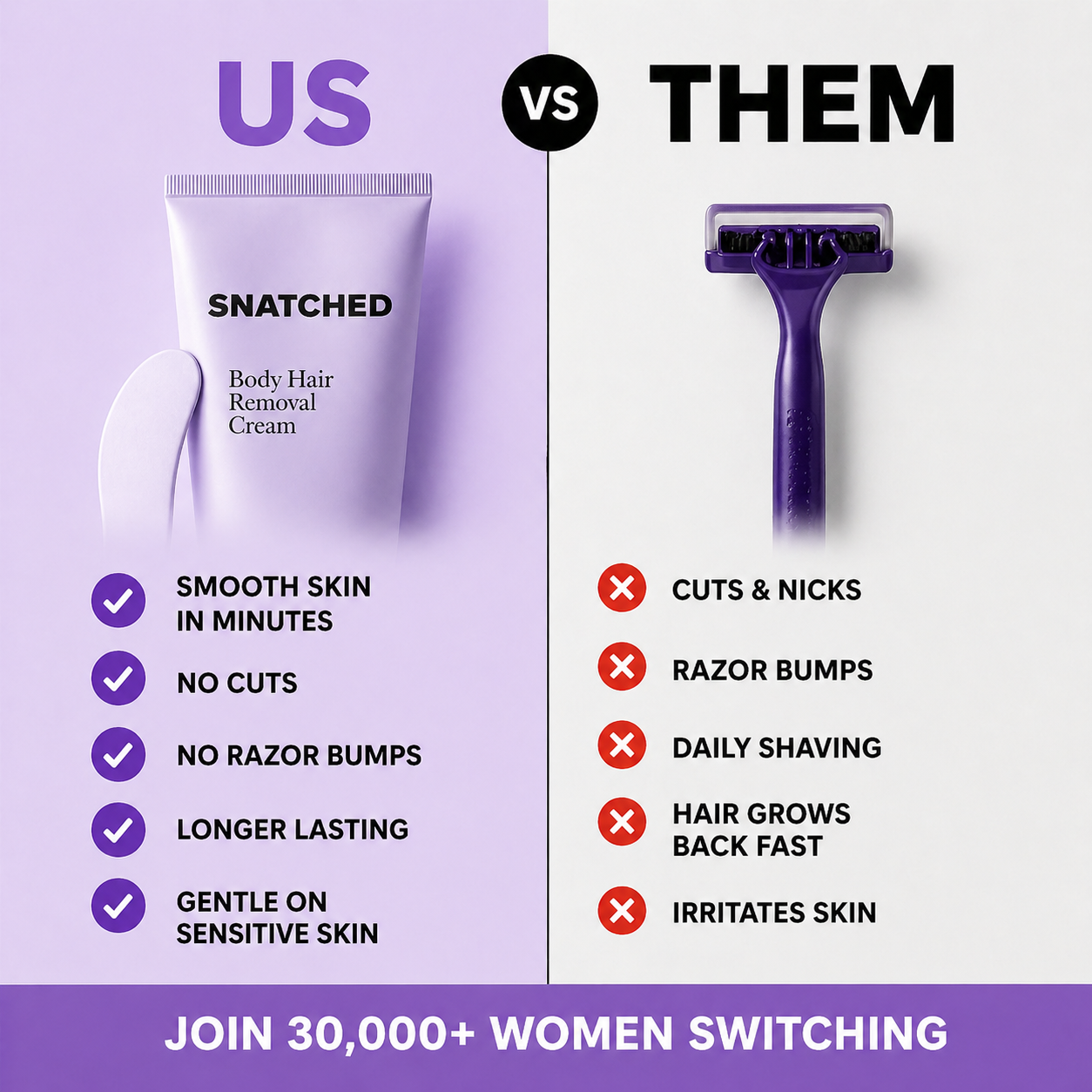 TrySnatched Facebook ad
