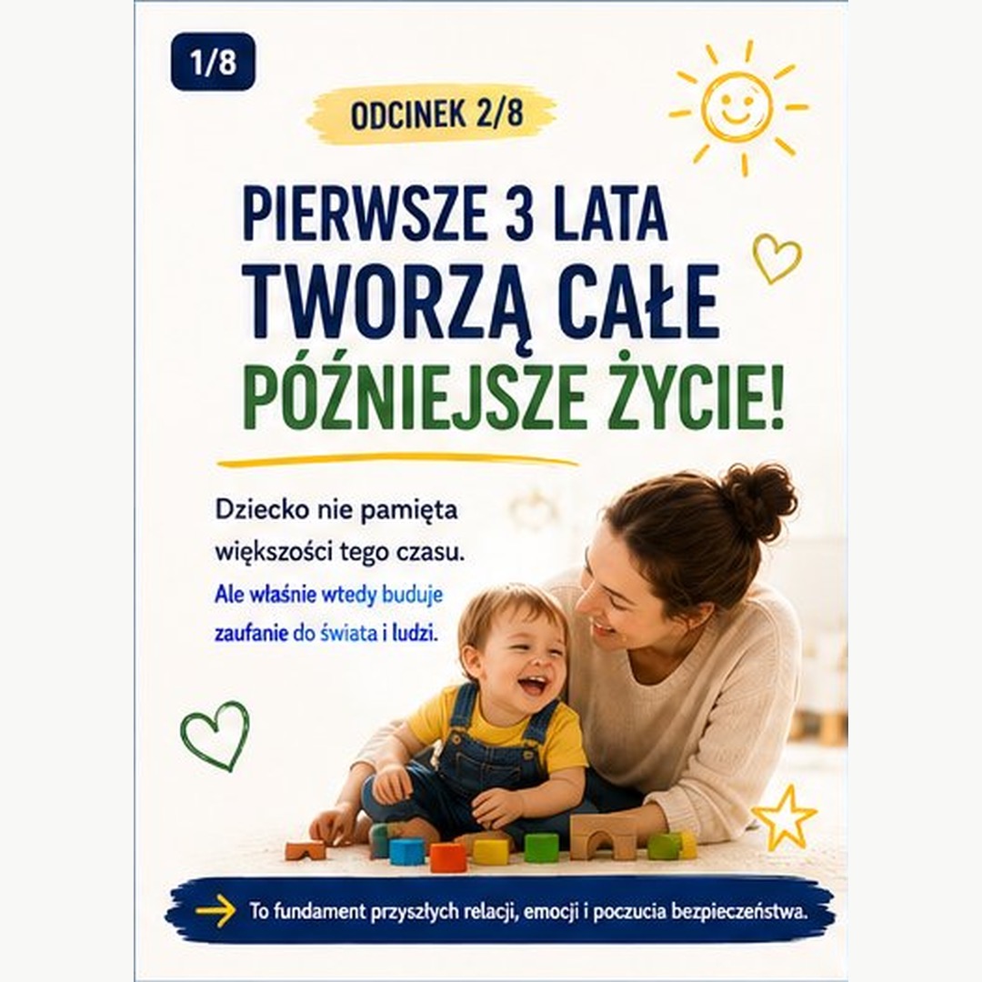 DlaPsychologa.org Facebook ad: Pierwsze trzy lata życia ważą więcej niż mogłoby…