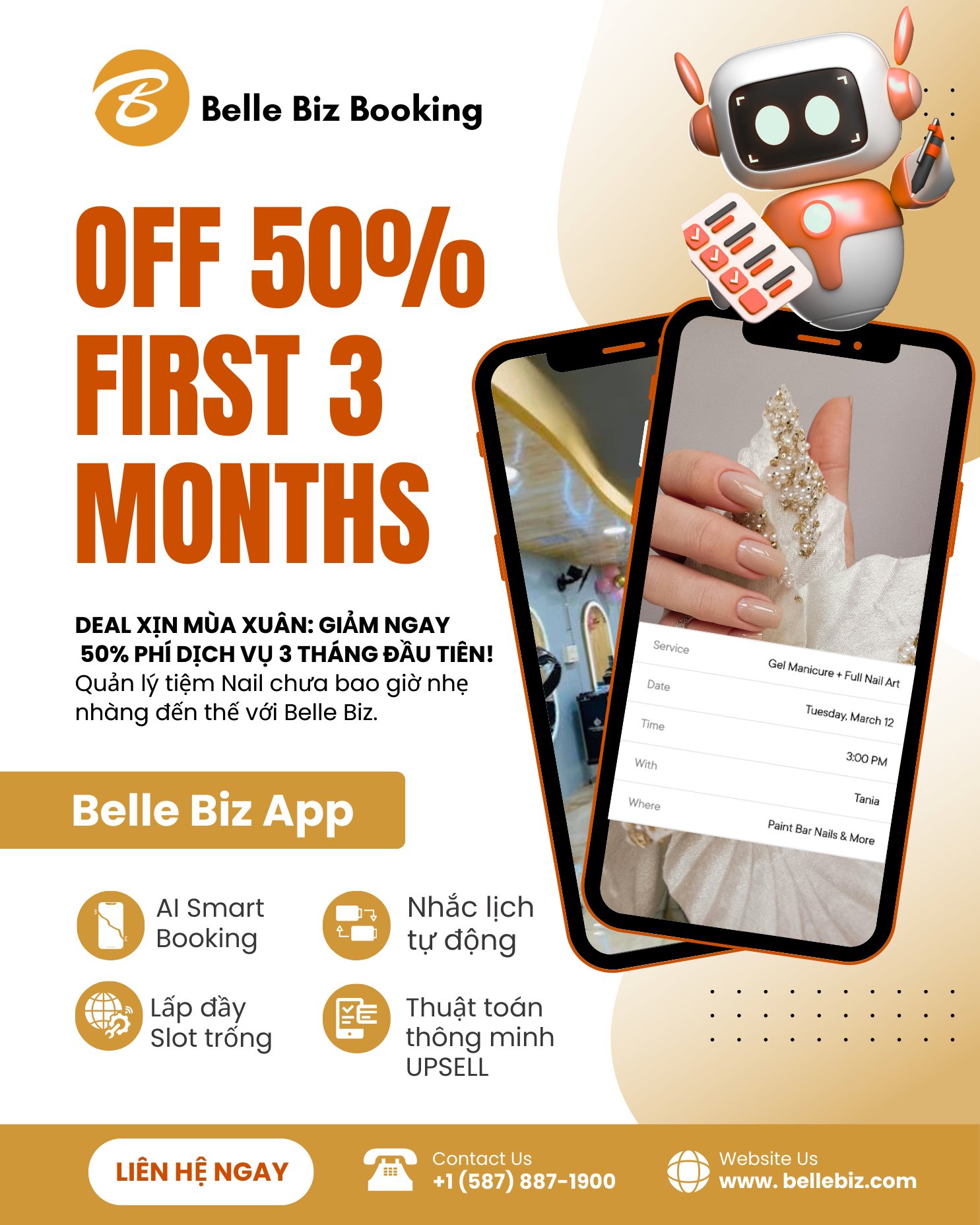 Belle Biz Marketing - Boost your Salon Facebook ad: QUẢN LÝ TIỆM NAILS NHÀN TÊNH VỚI TRỢ…