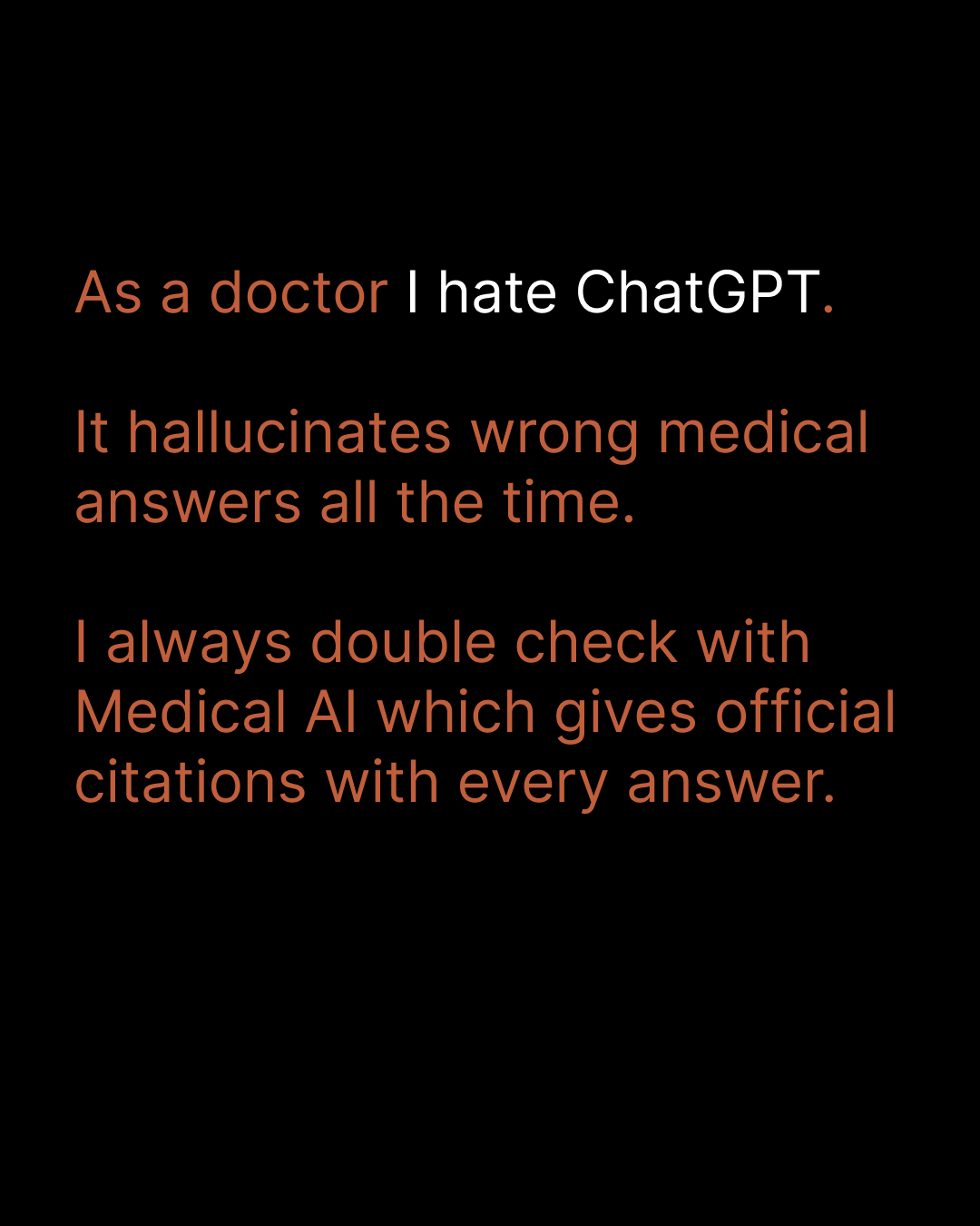Medical AI Facebook ad: Evidence-Based Answers. Instantly.