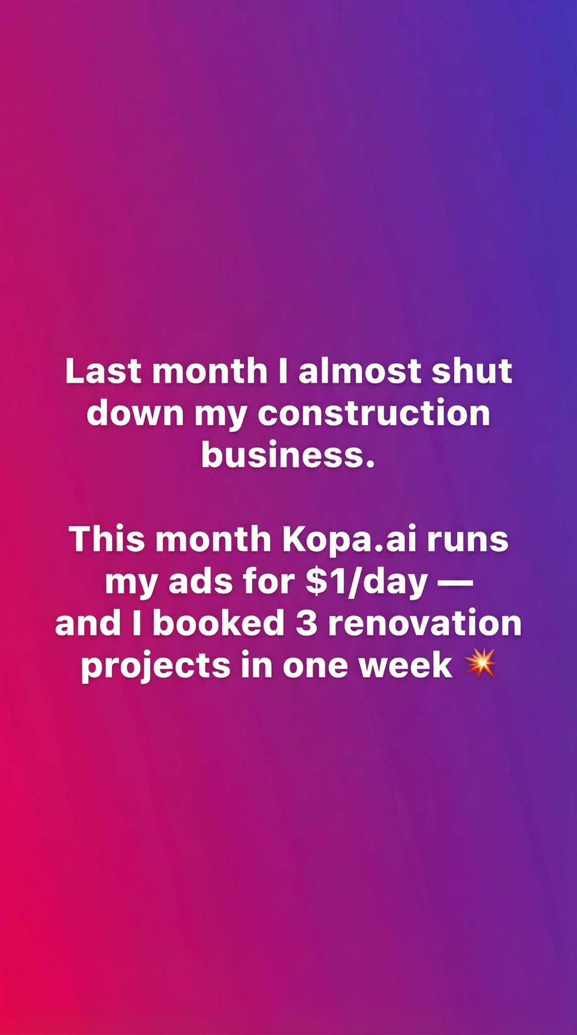 kopa.ai Facebook ad