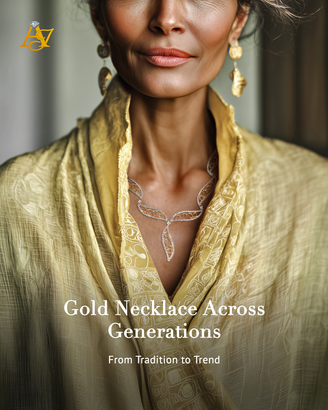 Alfa Jewellers India Facebook ad: Gold necklaces have seamlessly blended tradition with…