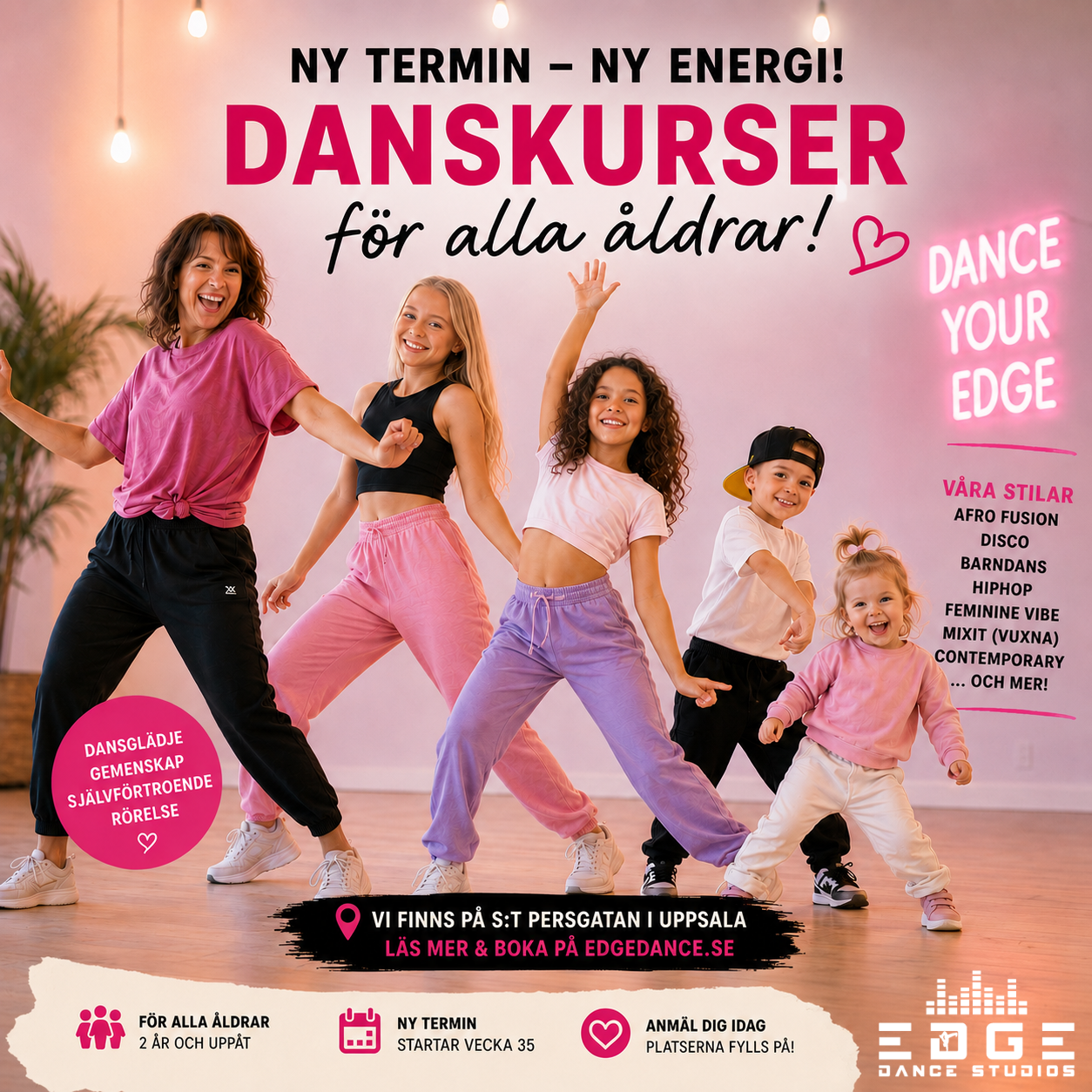 Edge Dance Studios Facebook ad: Dansa i Uppsala | Edge Dance Studios | Uppsala län