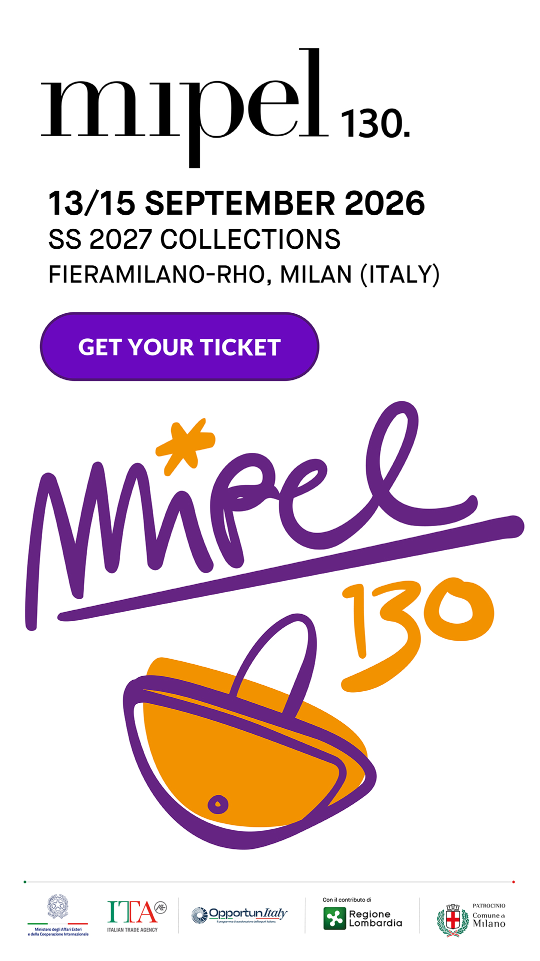 MIPEL Facebook ad: MIPEL 130: Get your free ticket