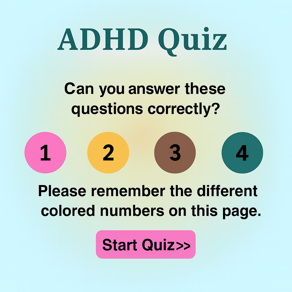 Now Trending Facebook ad: ADHD Traits Quiz - Take The Test