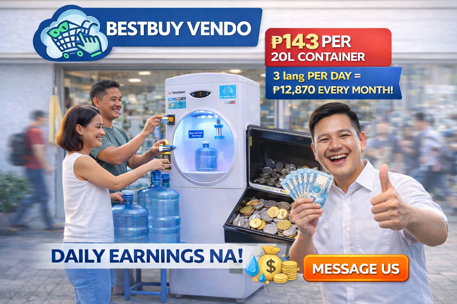 BestBuy Vendo Facebook ad: SIDE HUSTLE NA HINDI MO BABANTAYAN